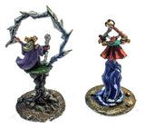 Chaos Sorcerers - 10mm - Warmaster - PAINTED - CP@