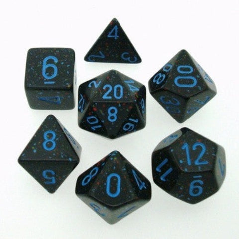 Chessex - 25338 - Blue Stars - Polyhedral 7 die set