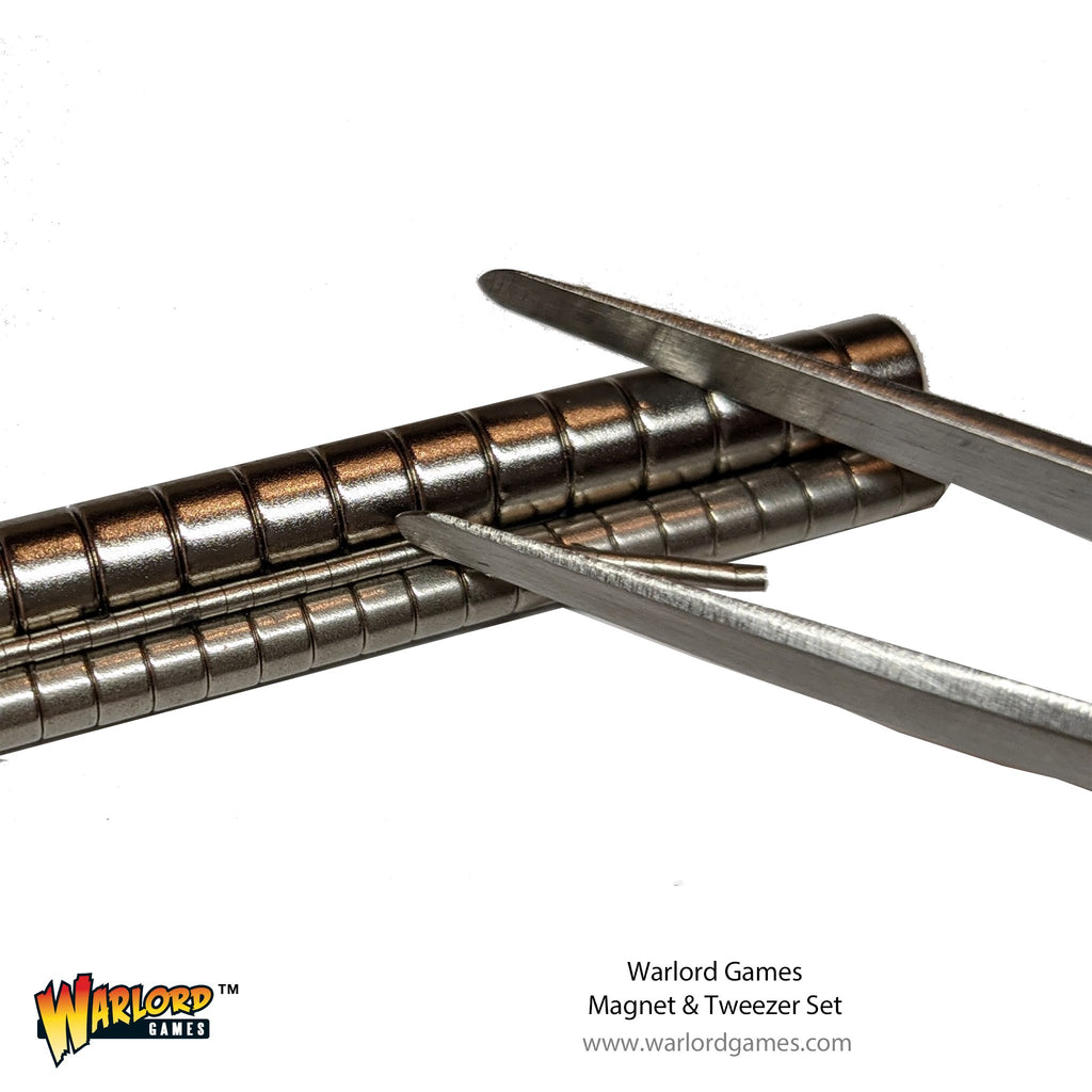 Warlord Games - 843419915 - Warlord Magnets & Tweezer Set