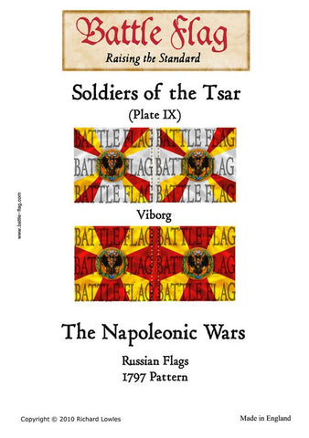 Battle Flag - Soldiers of the Tsar (Plate IX) Musketeer Regiment Viborg (Napoleonic War) - 28mm