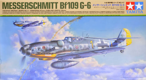 Tamiya 61117 - Messerchmitt Bf-109G-6 New Tool - 1:48