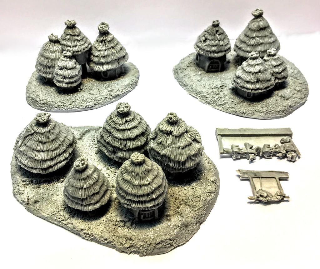 Forge World for Warmaster - Orcs Village - 10mm