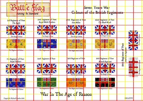 Seven Years War British (Seven Years War) - 15mm - Battle Flag - @