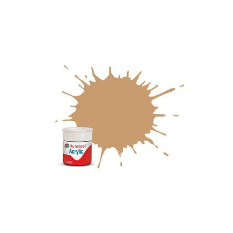 Humbrol - Paints & Painting - 94 Brown Yellow Matt -14ml Acrylic Paint - AB0094