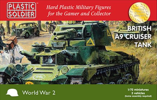 Plastic Soldier - WW2V20023 - A9 BRITISH CRUISER TANK - 1:72