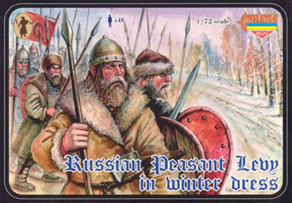 Russian peasant levy in winter dress - 1:72 - Strelets - M027