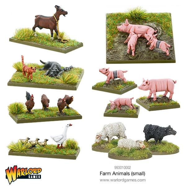 Warlord Games - 993010002 - Farm Animals (small) - 28mm