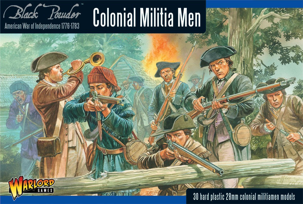 Colonial Militia Men - 28mm - Black Powder - 302013402 - @