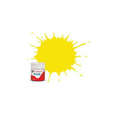 Humbrol - Paints & Painting - 99 Lemon Matt- 14ml Acrylic Paint - AB0099