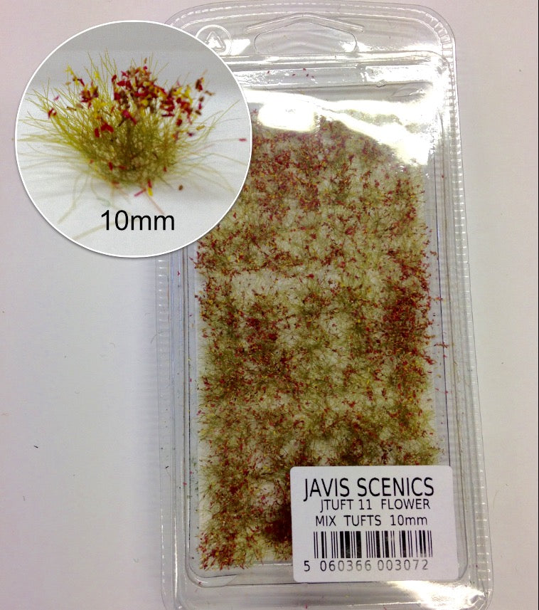 JAVIS - JTUFT11 - Static Grass Tufts- Flower Mix 10mm
