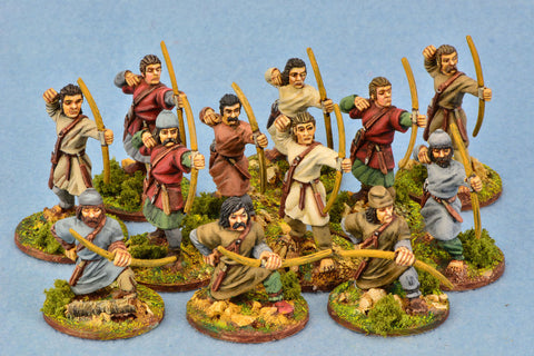 Gripping Beast - SAGA - AAF04 - Salian/Merovingian Frank levy bows - 28mm