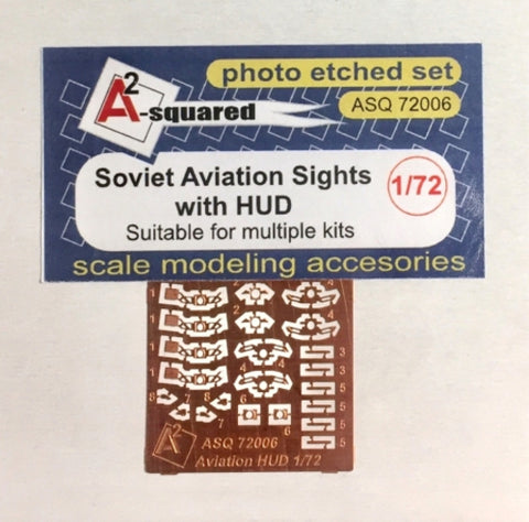 A-Squared 72006 - Soviet Aviation Sights with HUD - 1:72
