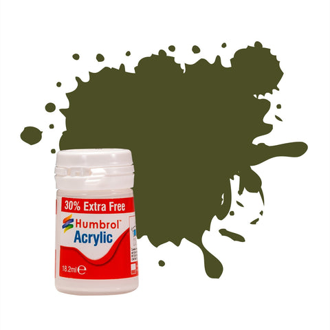 Humbrol -  Paints & Painting - N.155 Matt Olive Drab Matt - AB0155EP