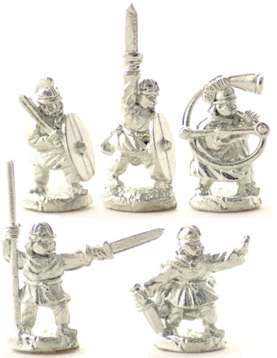 Pendraken - Unarmoured command (Ancient Late Roman) - 10mm