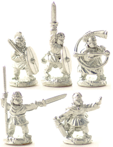 Pendraken - Unarmoured command (Ancient Late Roman) - 10mm