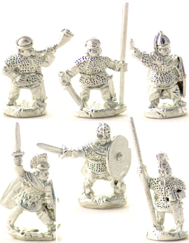 Pendraken - Armoured command (Ancient Late Roman) - 10mm