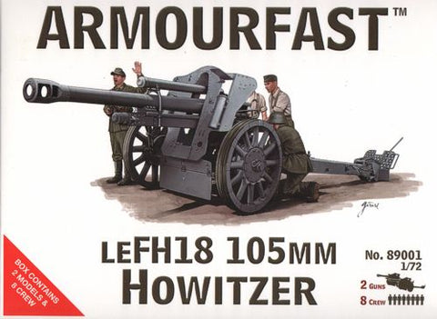 Armourfast - 89001 - LeFH18 105mm Howitzer with crew - 1:72