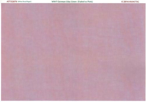 Aviattic 32079 - WWI German lilac linen (faded to pink) (printed on white decal paper) - 1:32