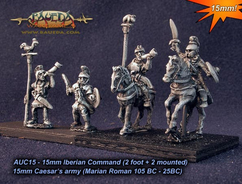 Baueda - Iberian Command (2 foot+2 mounted) - 15mm