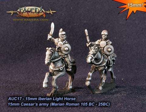 Baueda - Iberian light horse with javellin or falcata (4 mtd.) - 15mm