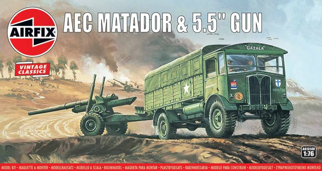 Airfix - 01314V - AEC Matador lorry and 5.5' Gun 'Vintage Classic series' - 1:76