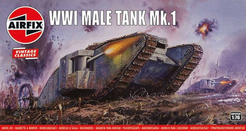Airfix - 01315V - WWI British 'Male' Tank Mk.I 'Vintage Classic series' - 1:76