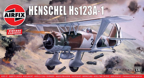 Airfix - 02051V - Henschel Hs-123A-1 'Vintage Classics series' - 1:72
