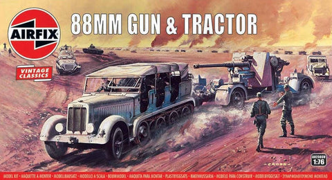 Airfix - 02303V - German 88mm Gun and Tractor - 1:76