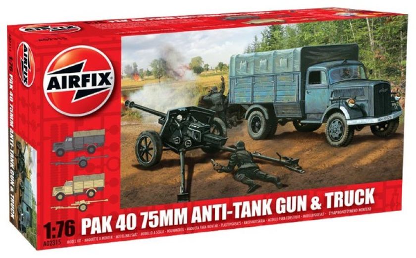 Opel Blitz lorry and PAK 40 field gun - 1:76 - Airfix - 02315 - @