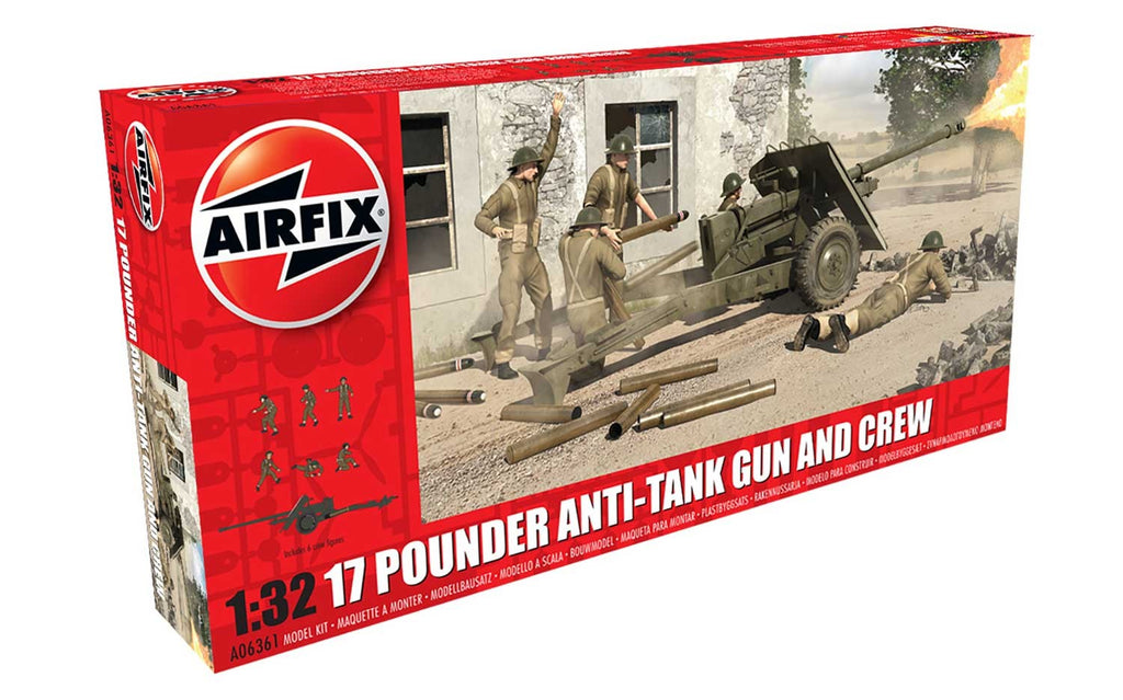 Airfix - 06361 - Anti-Tank Gun and crew The 17 Pounder - 1:32
