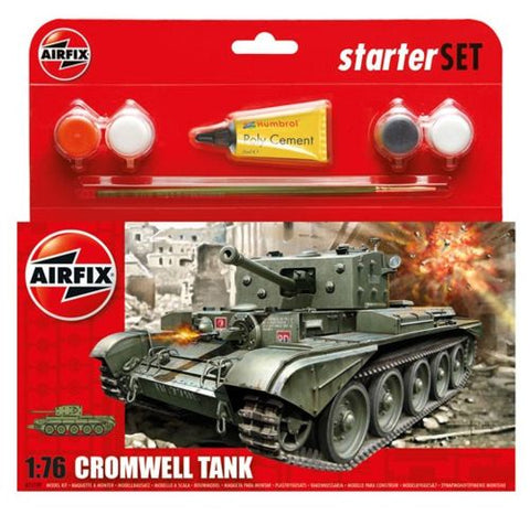 Airfix - 55109 - Cromwell Cruiser tank Starter Set includes Acrylic paints - 1:76