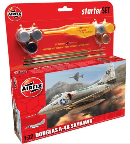 Airfix - 55203 - Douglas A-4B Skyhawk Starter Set includes Acrylic paints - 1:72