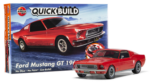 Airfix - J6035 - 1968 Ford Mustang GT QUICK BUILD Blue