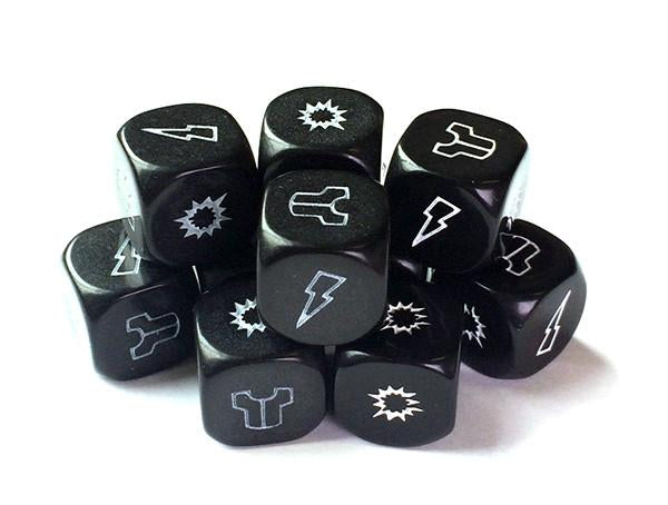 Zombie Black dice pack (10) - Warlord Games - Project Z - WGA-ZOM-21 - @