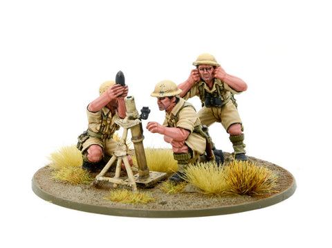 British 8th army medium mortar team - 28mm - Bolt Action - 403011008