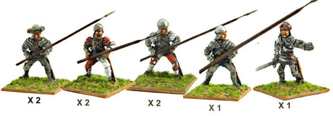 Mirliton - Italian Pikmen of first rank - 15mm