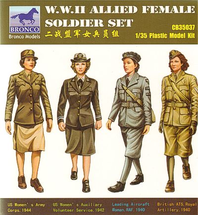 Bronco Models - 35037 - WWII Allied Female Figure Set - 1:35