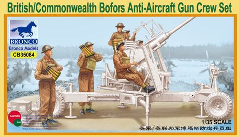 Bronco Models - 35084 - British/Commonwealth Bofors Gun crew set - 1:35
