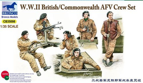 Bronco Models - 35098 - British/Commonwealth AFV Crew set - 1:35