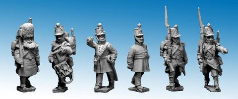 Great War Miniatures - Crimean War - French Line Infantry Command in Shakos - CF06