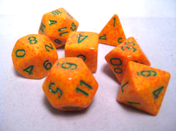 Chessex - 25312 - Lotus - Polyhedral 7 die set (16mm)