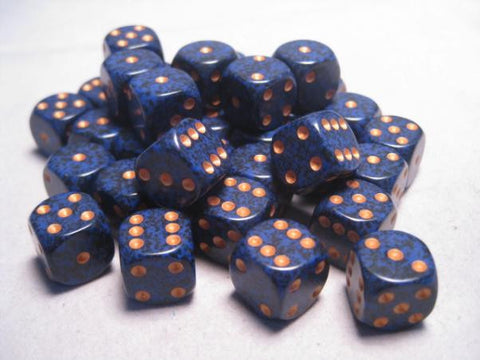 Chessex - 25937 - Golden Cobalt - Dice block (12mm)