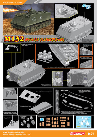 Dragon - 3621 - M132 Armoured Flamethrower - 1:35