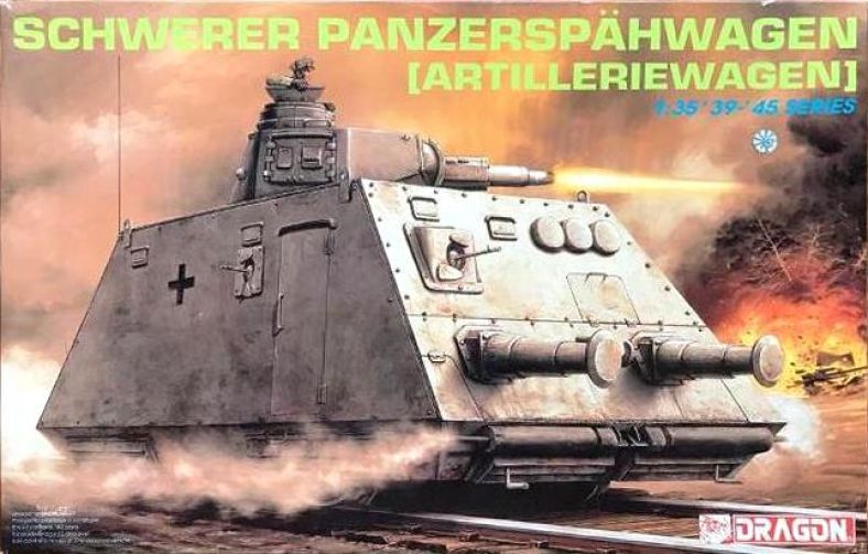 Dragon - 6073 - Schwere Spahwagen (heavy armoured railway wagon) with turret - 1.35