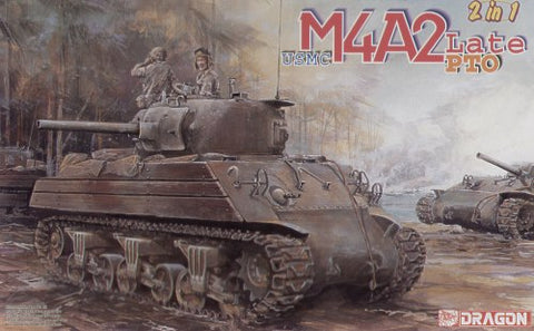 M4A2 Sherman (W) Pacific. U.S. Marines - 1:35 - Dragon - 6462 - CP@