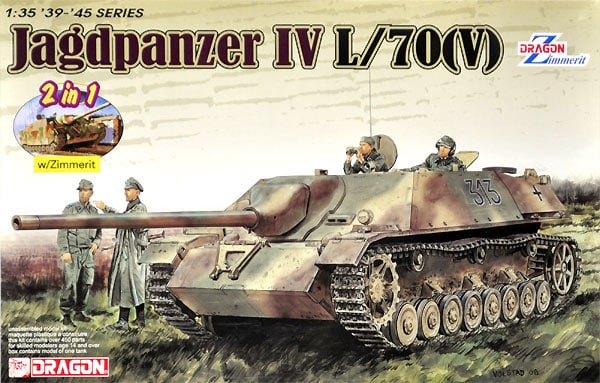 Jagdpanzer IV L/70(V) with Zimmerit (2 in 1) - 1:35 - Dragon - 6498