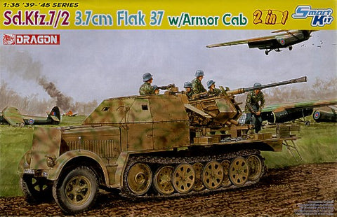 Dragon - 6542 - Sd.Kfz.7/2 3.7cm Flak 37 with armoured cab - 1:35