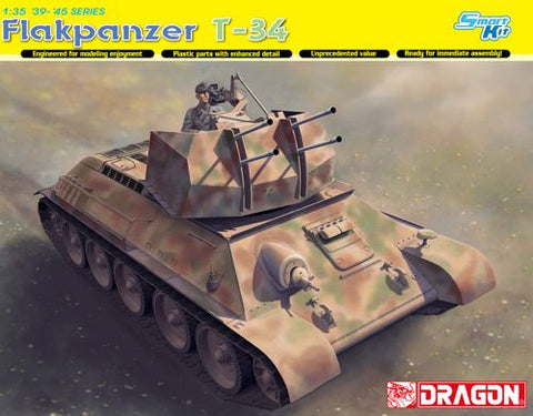 Dragon - 6599 - Flakpanzer on Soviet T-34(R) chassis - 1:35