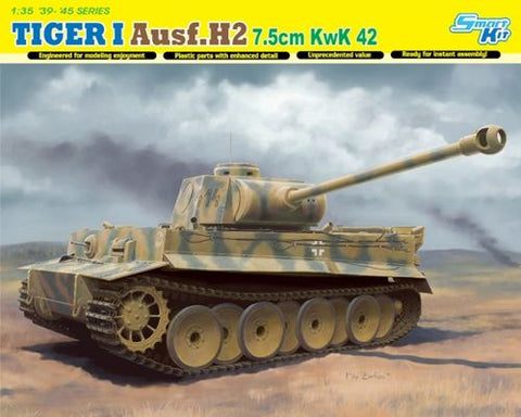 Dragon - 6683 - Pz.Kpfw.VI Tiger 1 Ausf.H2 7.5cm KwK 42 - 1:35