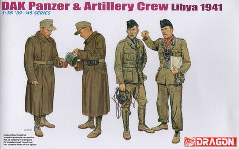 Dragon - 6693 - DAK/Afrika Korps Panzer & Artillery Crew Libya 1941 - 1:35